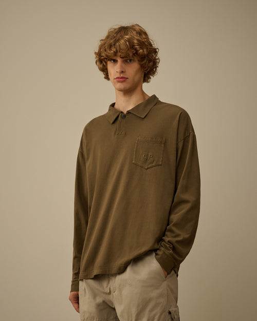 20/1 Jersey Long Sleeve Boxy Polo
