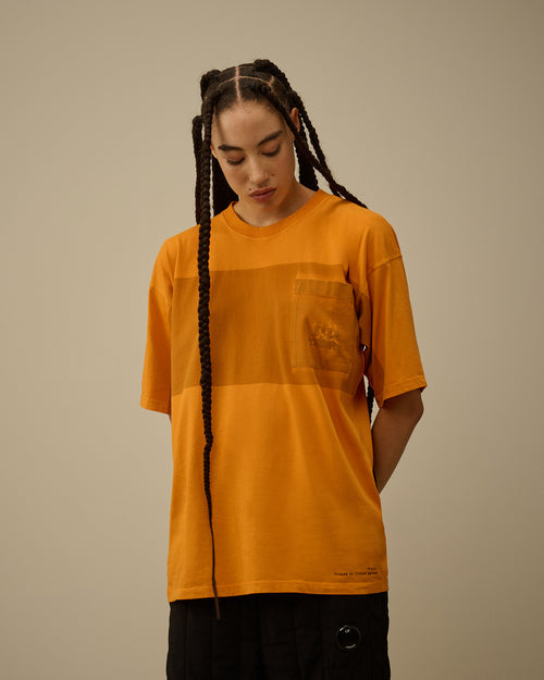 24/1 Jersey Short Sleeve Printed Chest Pocket T-Shirt