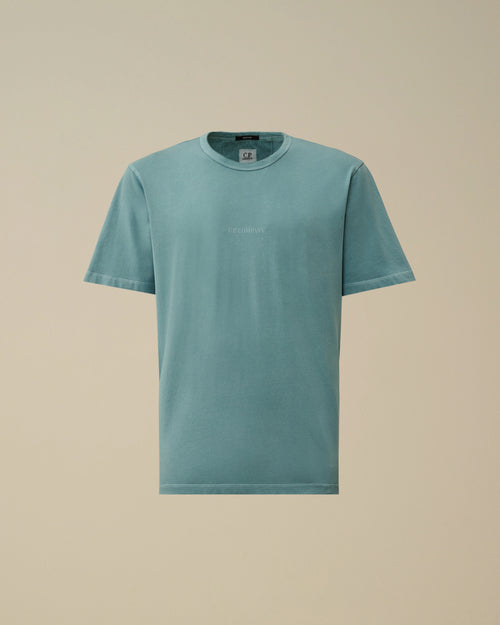 24/1 Jersey Short Sleeve Resist Dyed Logo T-Shirt