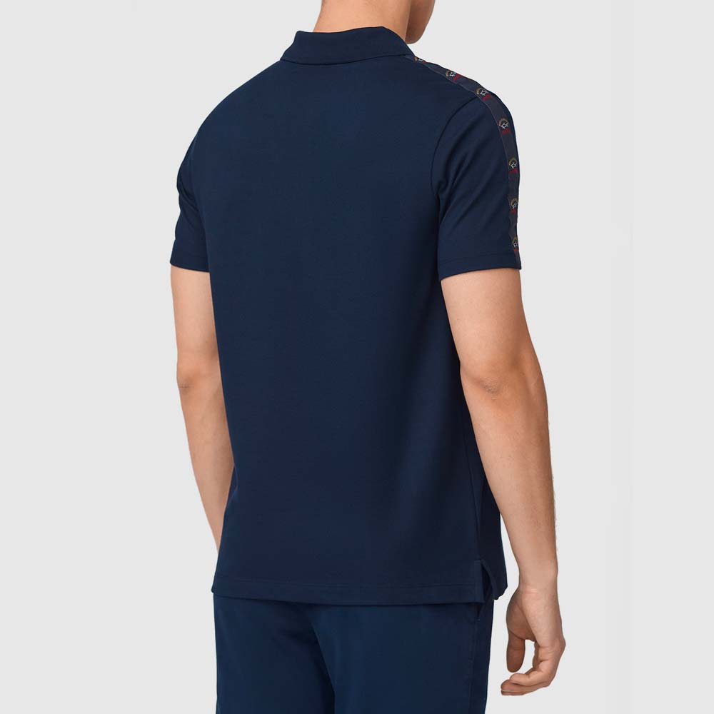 Polo à bandes colorées