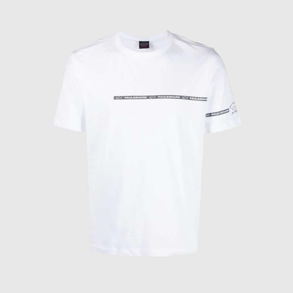 T-shirt à bandes logo