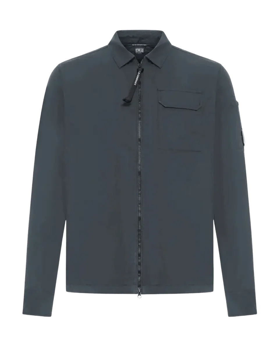 C.P. COMPANY - Blousons Zip Shirt Gris Foncé