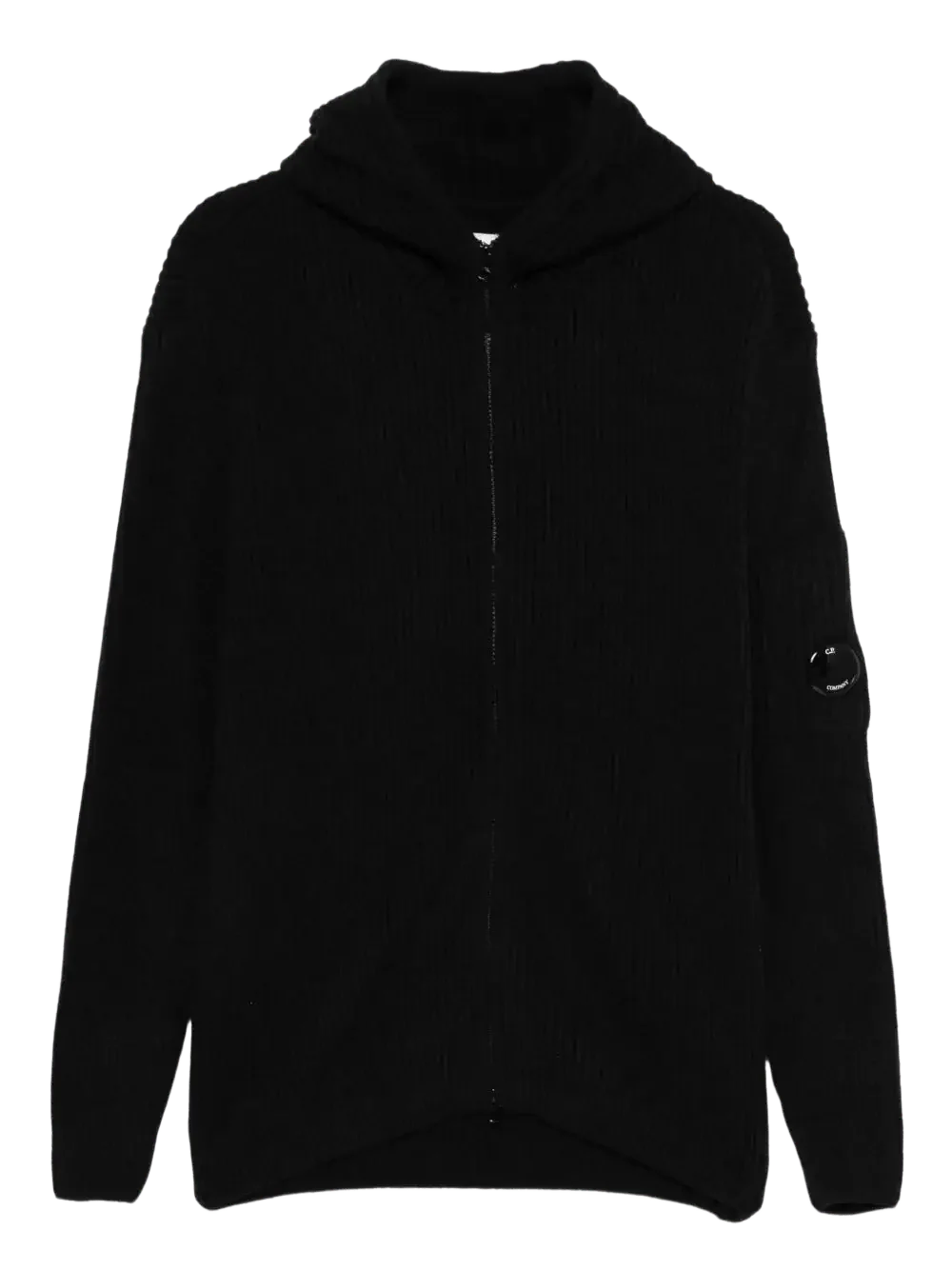 C.P. COMPANY - Hoodie à Fermeture Zippé Noir
