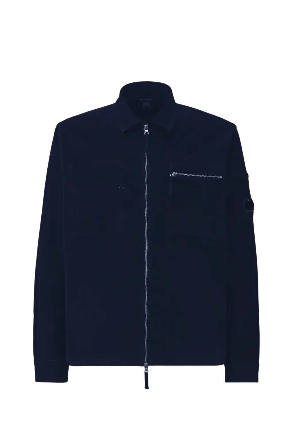 C.P. COMPANY - Surchemise Corduroy Lens Zipped Total Eclipse