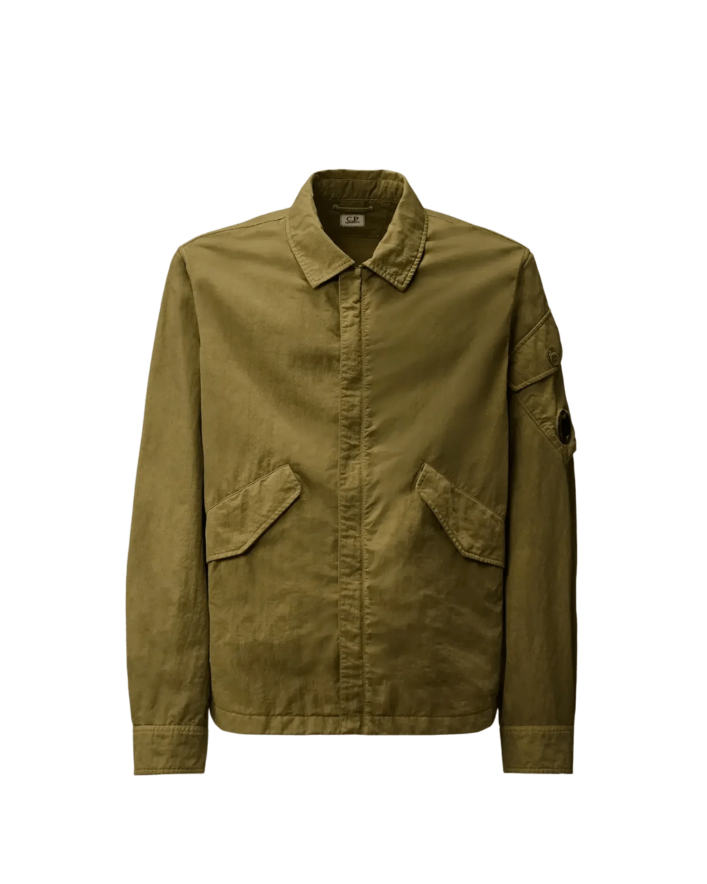 C.P. Company - Surchemise Diagonal Flatt Nylon Button Overshirt Capers
