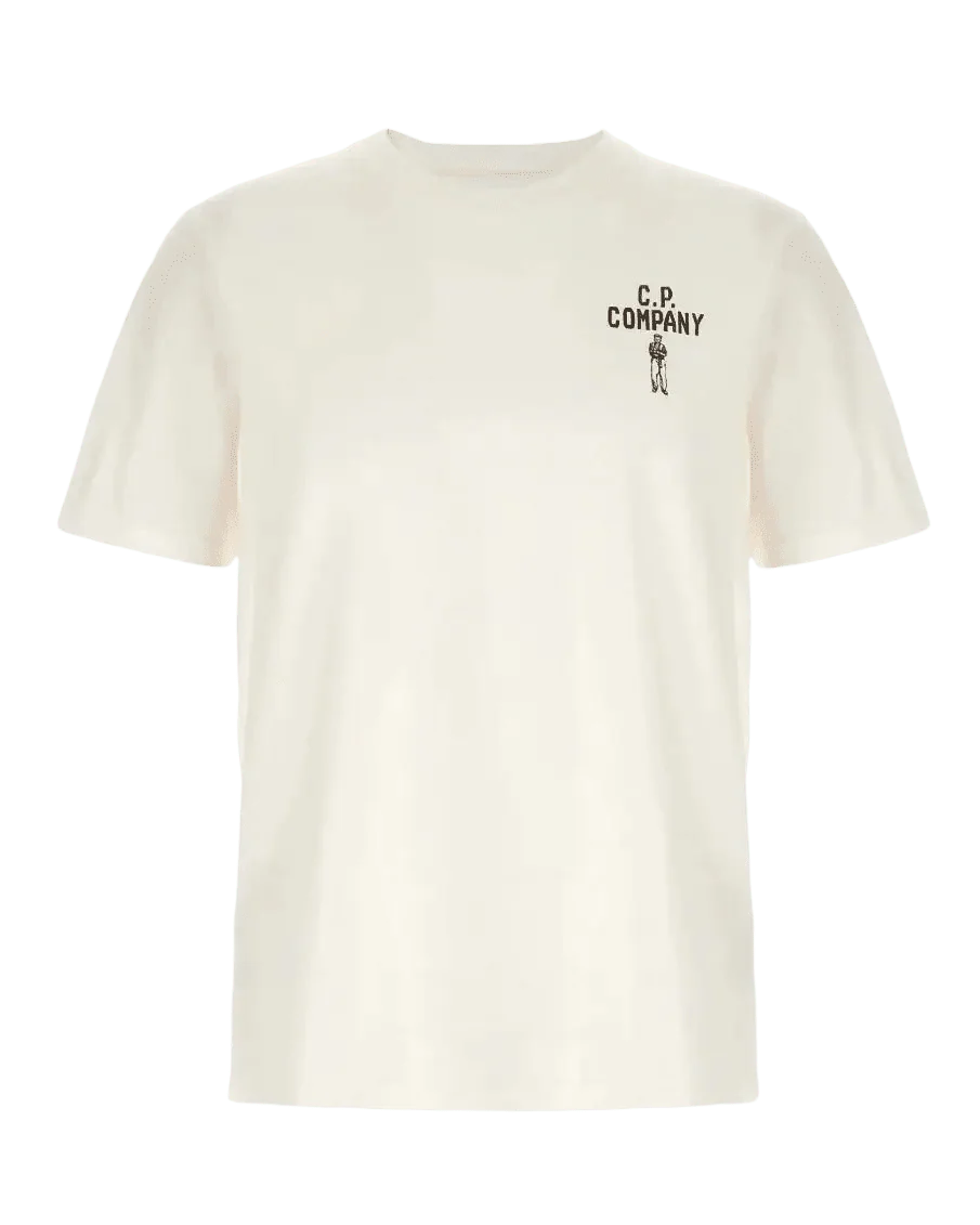 C.P. COMPANY - T-Shirts Printed Crew-Neck Beige