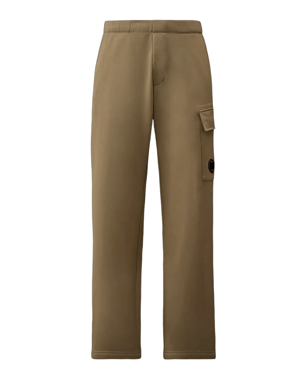C.P.COMPANY - Diagonal Raised Fleece Cargo Lens Sweatpants Fallen Rock