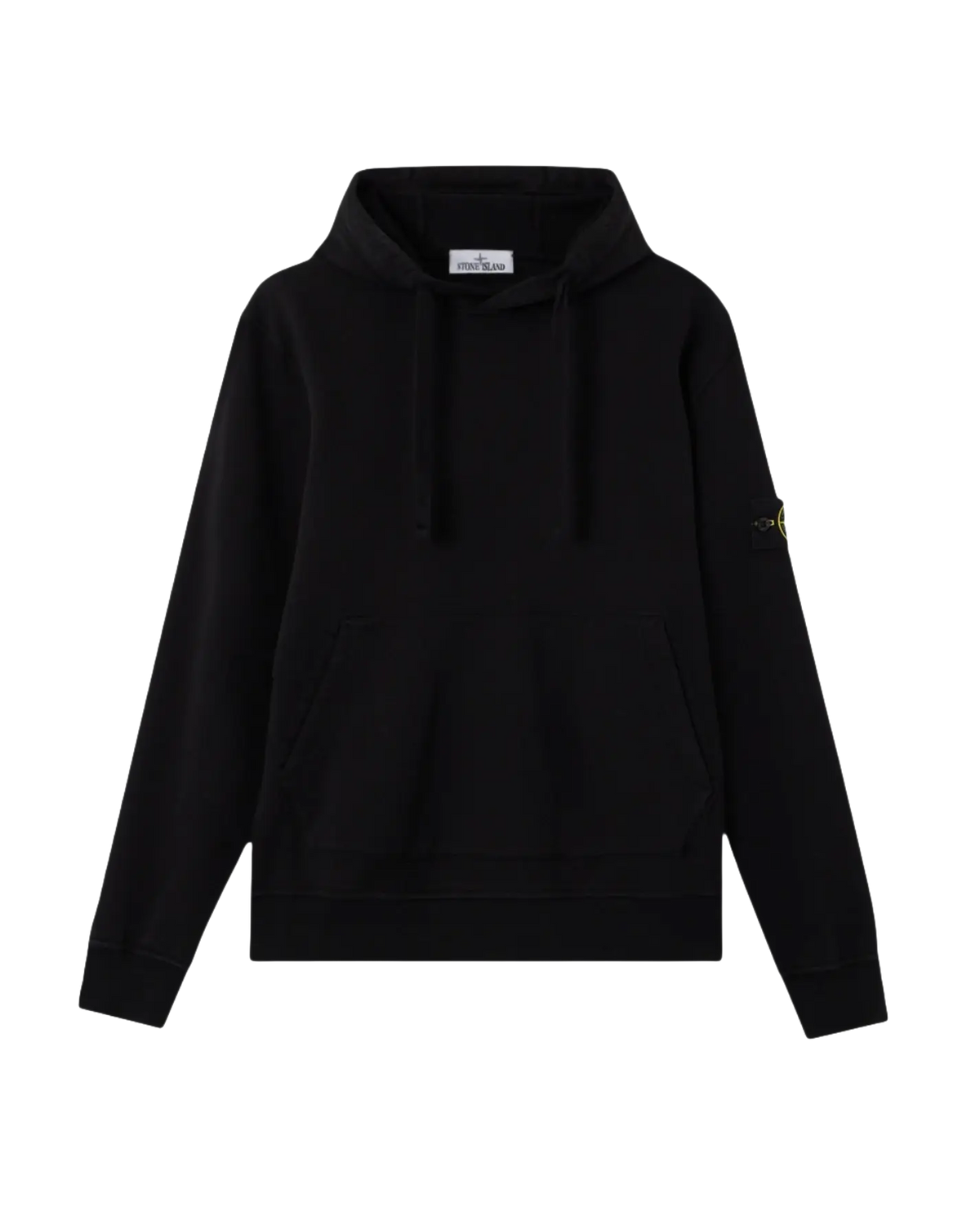 STONE ISLAND - Hoodie Organic Cotton Fleece Noir