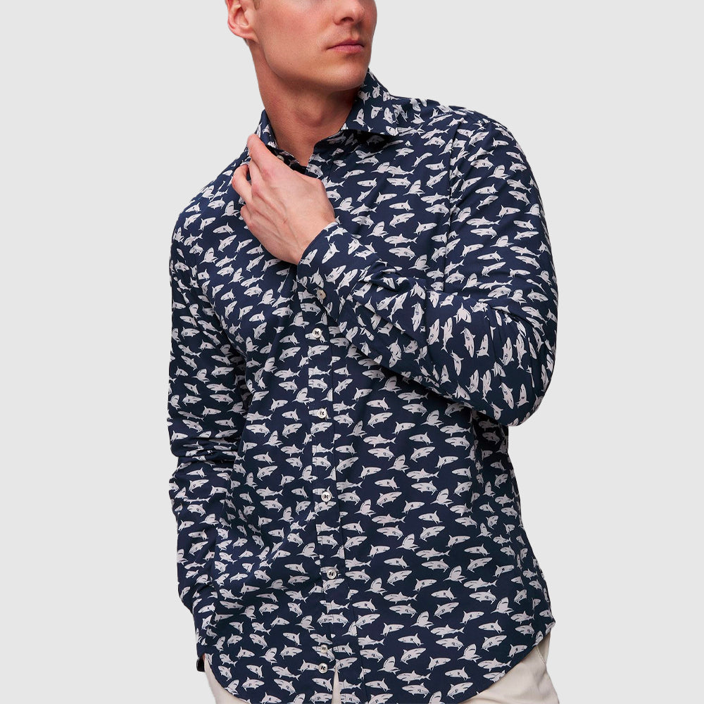 Chemise motif requins