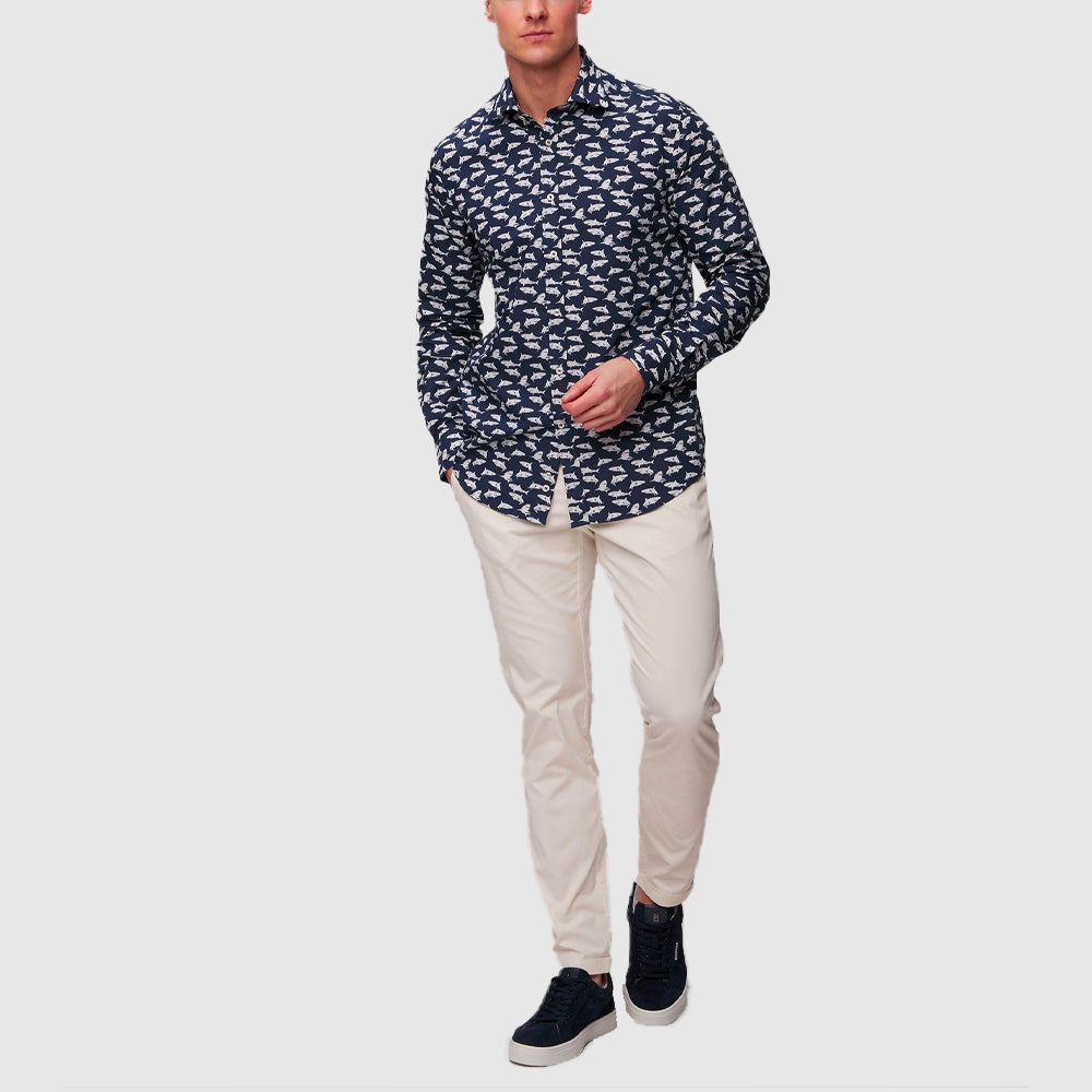 Chemise motif requins