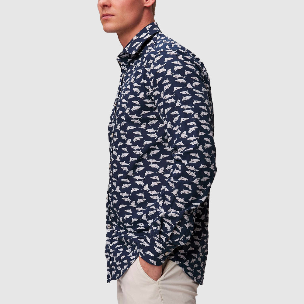 Chemise motif requins