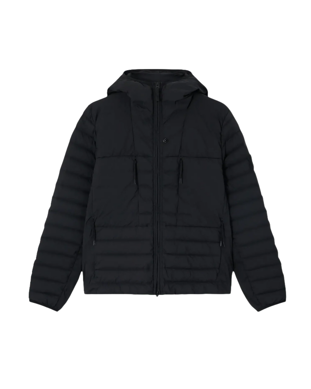 STONE ISLAND - Doudoune à capuche en matière déperlante 4100020 Noir