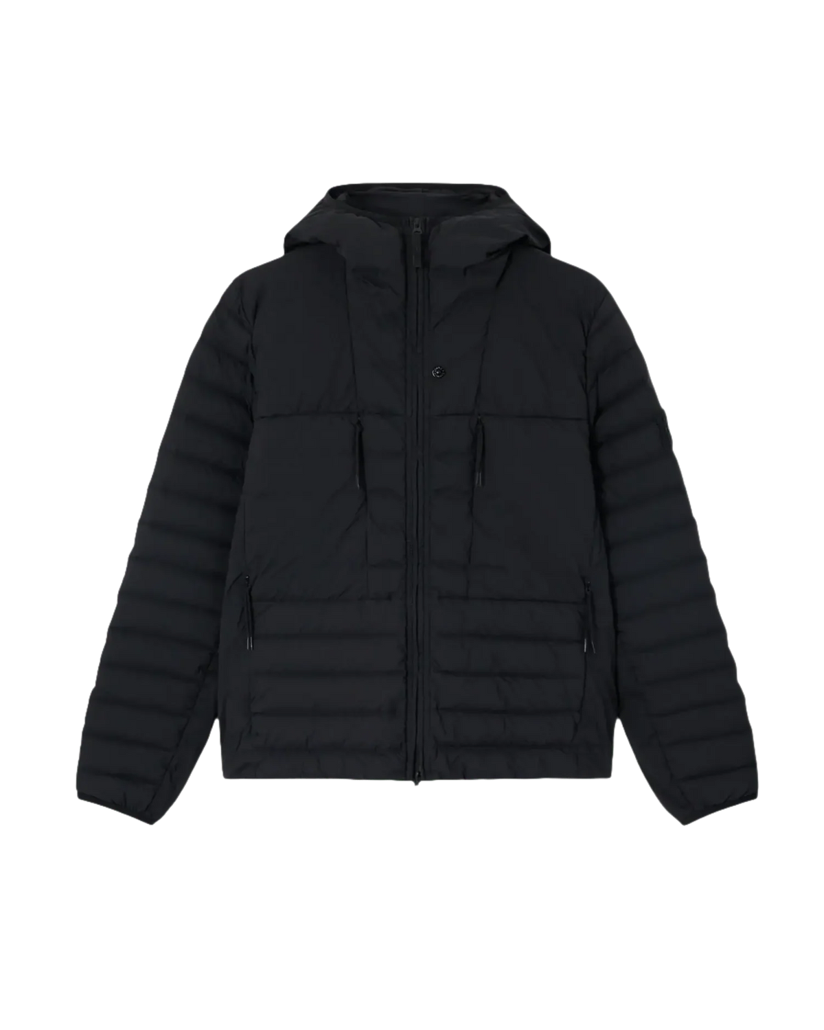 STONE ISLAND - Doudoune à capuche en matière déperlante 4100020 Noir