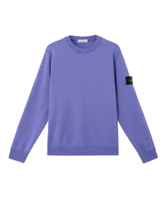 STONE ISLAND - Sweatshirt 6100060 ORGANIC COTTON FLEECE Violet